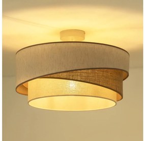Duolla - Prisadený luster KOBO 1xE27/15W/230V pr. 45 cm béžová/hnedá/biela 605540