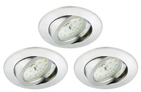 Briloner 8312-039 - SADA 3x LED Kúpeľňové podhľadové svietidlo LED/5W/230V IP23