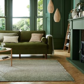 Flair Rugs, AKCIA: 60x110 cm Kusový koberec Mottle Jute Ombre Green, zelená, chodba / predsieň