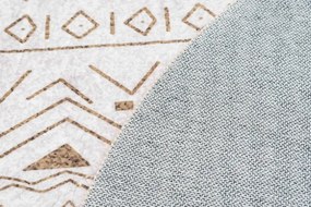 Protišmykový koberec NOVO béžový kruh