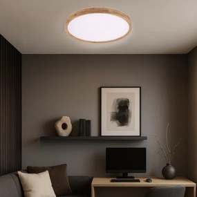 Brilagi - LED stropné svietidlo WOODROUND LED/40W/230V 3000/4000/6000K priemer 60 cm