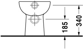 Duravit D-Code - Stojace WC, 560x355 mm, biela 21150900002