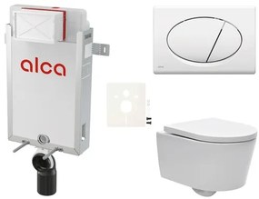 Cenovo zvýhodnený závesný WC set Alca na zamurovanie + WC SAT Brevis SIKOAW1