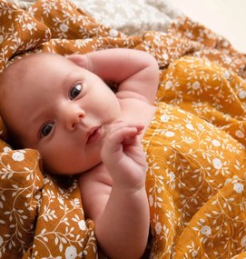 A Little Lovely Company - Mušelínové plienky, blossom - caramel - 2 ks