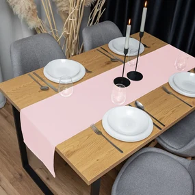 Biante Dekoračný behúň na stôl Rongo RG-062 Cukrovo ružový 35x140 cm