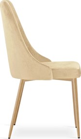 Jedálenská stolička IMOLA VELVET, béžová