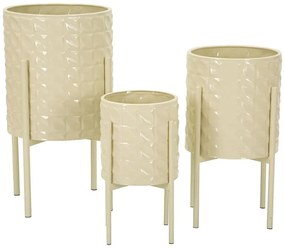 Kovové obaly na kvetináče v súprave 3 ks ø 36 cm Betsy – Mauro Ferretti