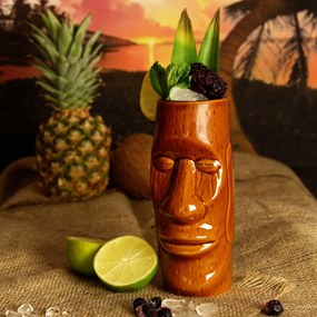 Bar@drinkstuff Tiki pohár , veľkonočný ostrov 415 ml