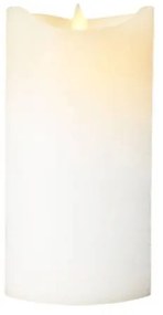 SIRIUS Vosková LED sviečka Sara exclusive, 15 cm, biela
