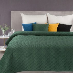 Dekorstudio Luxusný prehoz na posteľ MILO v tmavozelenej farbe Rozmer prehozu (šírka x dĺžka): 220x240cm