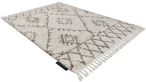 Koberec BERBER FEZ GO535, krémovo -hnedý, strapce, Shaggy