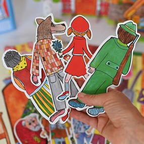 MARIONETINO – Červená Čiapočka – bábky 4 ks