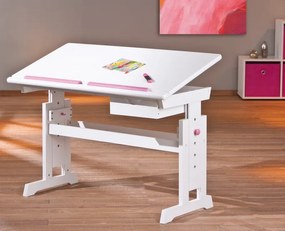 Polohovateľný písací stôl Baru, menitelná farba záražky