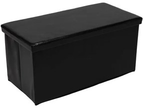 Skladacia lavica s úložným priestorom – čierna