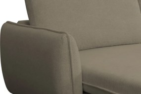 Rohová sedačka Salma,svetlo hnedá látka, univerzálna pravá/ľavá