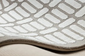 Koberec PEARL 53132B geometrický / štrukturálny, béžový / krémový