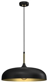 Milagro Luster na lanku LINCOLN 1xE27/60W/230V pr. 45 cm čierna MI1795