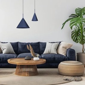 Luster na lanku CAPITAL 1xGX53/15W/230V pr. 32 cm modrý