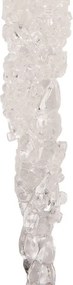 Vianočná závesná dekorácia cencúľ s kamienkami - 3*3*22 cm