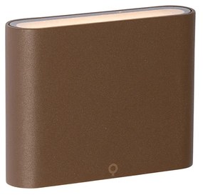 Moderné vonkajšie nástenné svietidlo hrdzavohnedé 11,5 cm vrátane LED IP65 - Batt