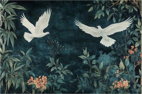 Obraz - Dve holubice (90x60 cm)