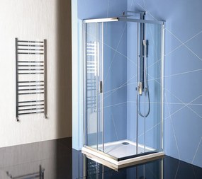 Polysan Polysan, EASY LINE obdĺžniková sprchová zástena 900x800mm, číre sklo, EL5315