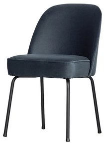 Modré zamatové jedálenské stoličky v súprave 2 ks Vogue – WOOOD