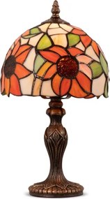 Brilagi - Tiffany vitrážová stolná lampa SUNFLOWER 1xE27/60W/230V