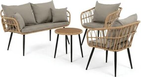 Záhradný set Autronic kov Béžová AZ-F1508 NAT