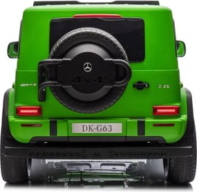LEAN CARS Elektrické autíčko Mercedes G63 XXL zelené lakované 4x4