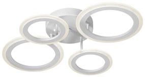 Prisadený luster 4xLED/21W/230V biela