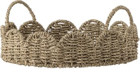Bloomingville Servírovací podnos Brea Nature Seagrass Ø 35 cm