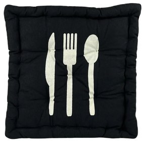 Podsedák MODERN čierna 42x42+8