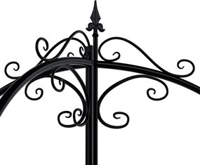 Mriežka na popínavé rastliny Flowton - čierna