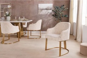 Stolička 45927 Art Living Látka Chenille Béžová  - Komfort-nábytok
