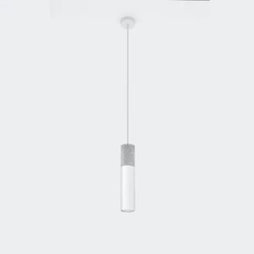 Sollux SL.0647 - Luster na lanku BORGIO 1xGU10/40W/230V betón/kov biela