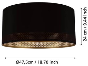 Eglo 99272 - Stropné svietidlo ESTEPERRA 1xE27/40W/230V