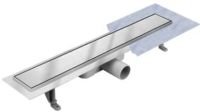 Odtokový žľab Reverzibilné Duplex Inox Dlaž / satén 600