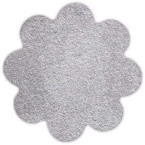 Vopi koberce Kvetinový koberec Eton šedý - 120x120 kvietok cm