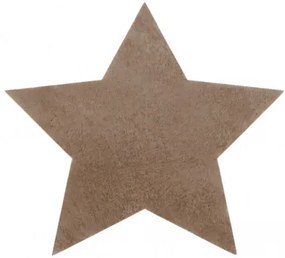 Koberec protišmykový SHAPE 3148 hviezda Shaggy - camel, béžový plyš