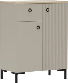 Komoda, sivohnedá Taupe/dub silverjack, DOMCA 2D1S