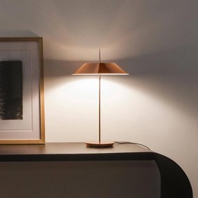 Vibia Mayfair – stolná LED lampa, meď, lesklá