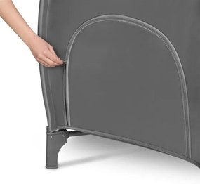 Lionelo - Cestovná postieľka STEFI PLUS sivá/biela