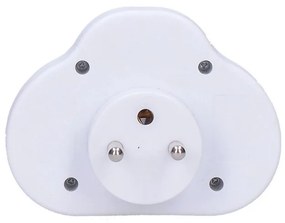 SOLIGHT Zásuvka rozbočovacia s vypínačom P97 2x 230V/10A, biela