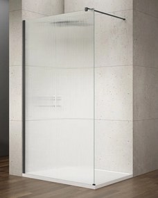 Gelco Gelco, VARIO BLACK jednodielna sprchová zástena na inštaláciu k stene, sklo nordic, 800 mm, GX1580-06