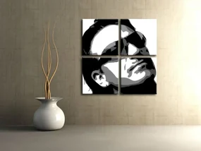Ručne maľovaný POP Art obraz Bono-U2 | rôzne rozmery
