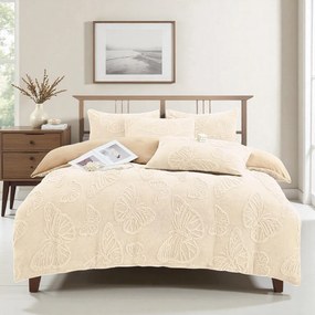 Jemné mikroplyš obliečky Homa EXCLUSIVE ECRU 7-dielna sada 140x200 cm