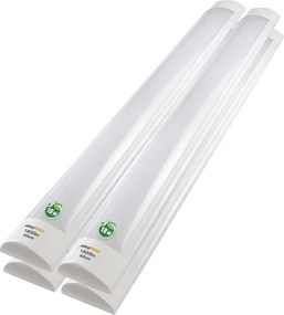Sada 4 LED lámp do garáže a dielne 18W 60cm 4500K denné svetlo 230V