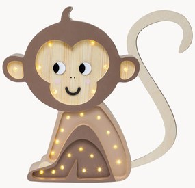 Ručne vyrobená detská LED-lampa's časovačom a diaľkovým ovládaním Monkey