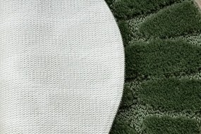 Kúpeľňový koberček SUPREME STONES kamienky, zelený kruh